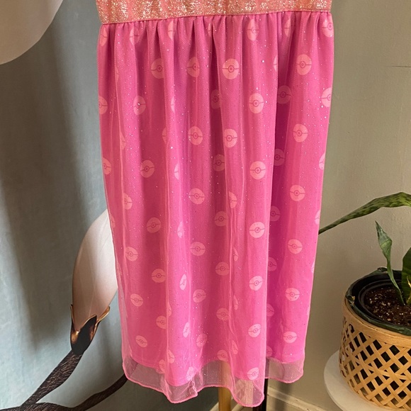 Pokemon Yellow and Pink Dress with Pikachu Heart size 6/6x - Picture 3 of 5